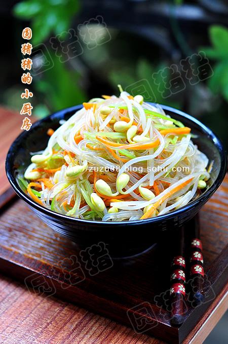 什锦凉拌粉丝的做法(素菜-夏日美眉减肥餐)