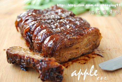 红茶熏素鸭的做法(减肥“肉菜”)