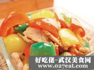 组图:湖南特色菜——彩椒炒肉片