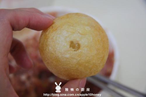 油面筋塞肉的做法(荤菜-上海本帮菜)
