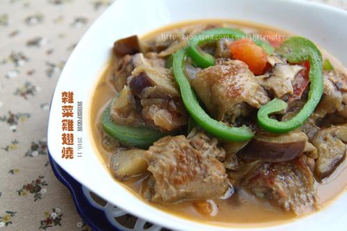 杂菜鸡翅烧的做法(荤菜)