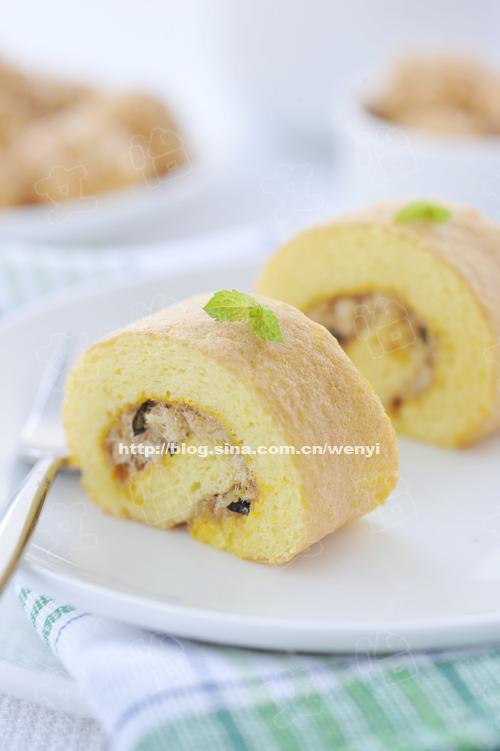 肉松海苔蛋糕卷的做法
