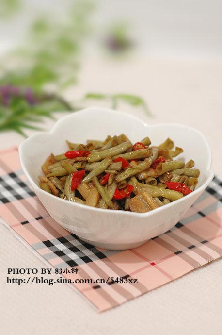 小炒泡豇豆的做法(素菜菜谱)