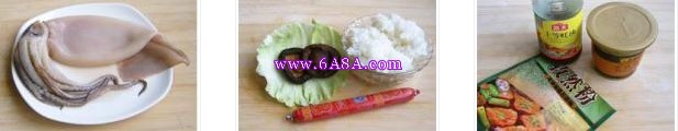 香烤糯米鱿鱼筒的做法