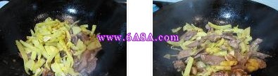 酸菜炒猪心的做法