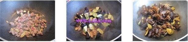 木耳焖茄子的做法