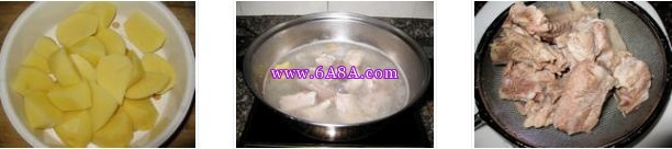 土豆焖排骨的做法