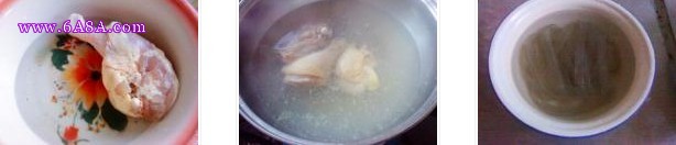 白菜粉皮炖鸡的做法