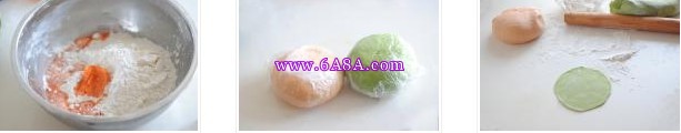 双色糯米烧麦的做法