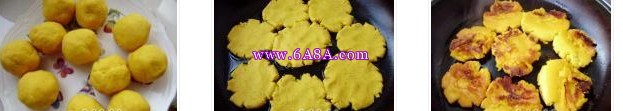 南瓜粘玉米面饼的做法