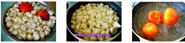 番茄炒菜花的做法