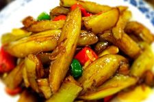 油淋茄子的做法 haoshilao.com