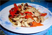 蘑菇炒肉的做法 haoshilao.com