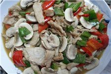 蘑菇炒肉的做法 haoshilao.com